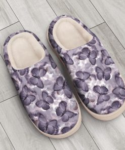 the purple butterfly all over printed slippers 4