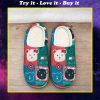 vintage bear colorful all over printed slippers