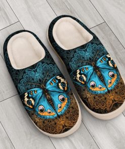 vintage butterfly mandala all over printed slippers 4