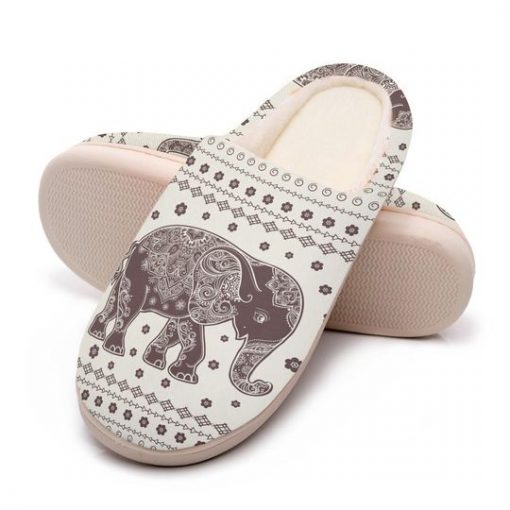 vintage elephant mandala all over printed slippers 5