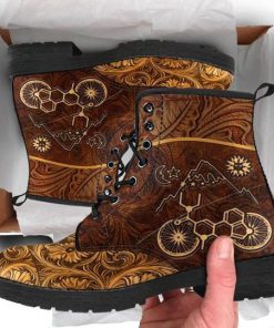 vintage lsd bicycle all over printed winter boots 5