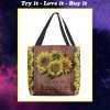 vintage sunflower you are my sunshine tote bag
