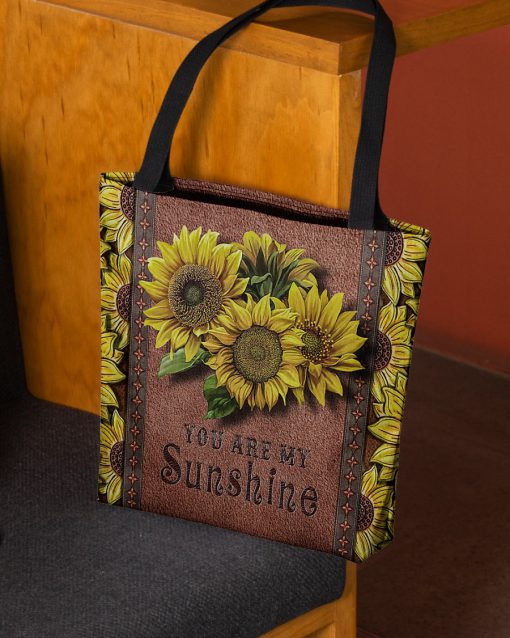 vintage sunflower you are my sunshine tote bag 2