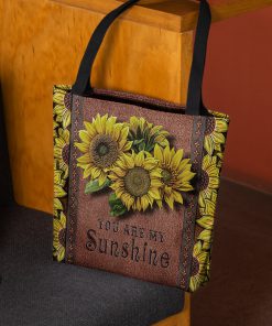vintage sunflower you are my sunshine tote bag 3