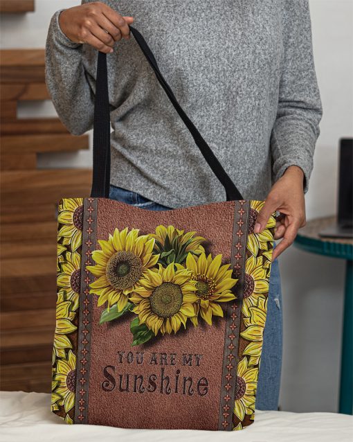 vintage sunflower you are my sunshine tote bag 4
