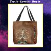 yoga namaste leather pattern all over printed tote bag