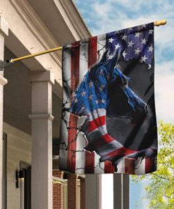 american flag horse all over printed flag 3