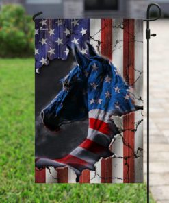 american flag horse all over printed flag 4
