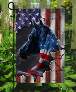 american flag horse all over printed flag 5