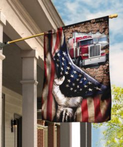 american flag truck driver all over print flag 2