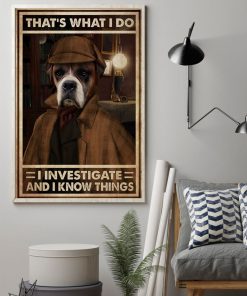 boxer thats what i do investigate and i know things poster 2