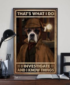 boxer thats what i do investigate and i know things poster 3