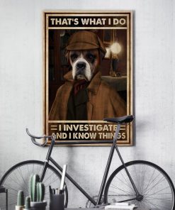 boxer thats what i do investigate and i know things poster 5
