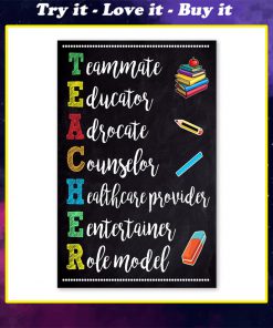 classroom teacher teammate educator adrocate poster
