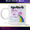 coffee makes me poop unicorn pooping rainbows coffee mug