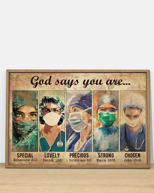 female physicians god says you are special lovely strong poster 2