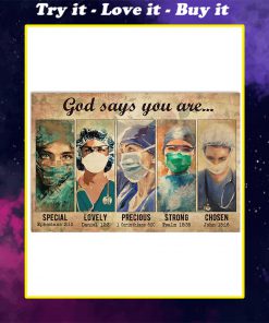 female physicians god says you are special lovely strong poster