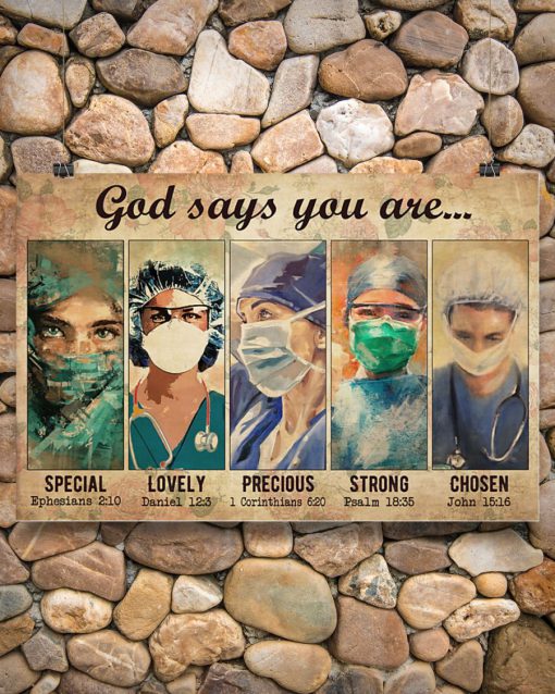 female physicians god says you are special lovely strong poster 3