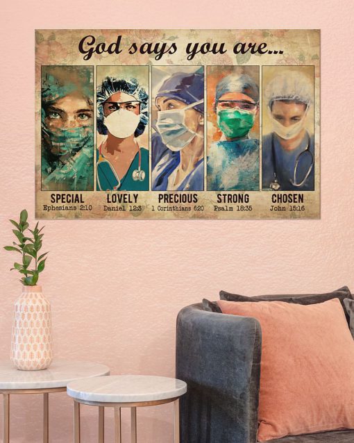 female physicians god says you are special lovely strong poster 4