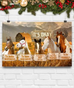horse its okay to make mistakes to have bad days to be yourself poster 5
