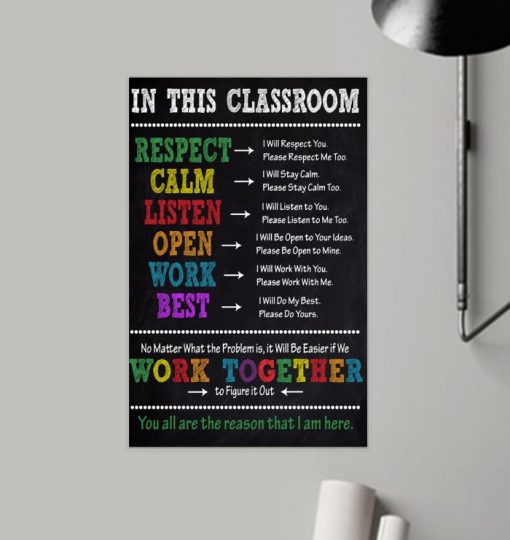 in this classroom you all are the reason that i am here poster 2