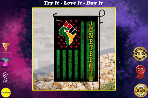 juneteenth african american flag all over printed flag
