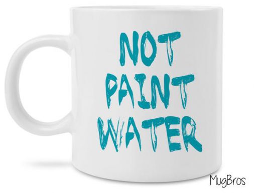 not paint water watercolor art coffee mug 1