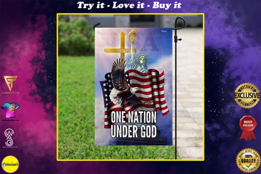 one nation under God american flag all over print flag
