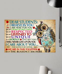 owl poster dear students i believe in you i am here for you poster 2