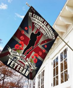 remembrance day poppy flower soldiers all over print flag 3