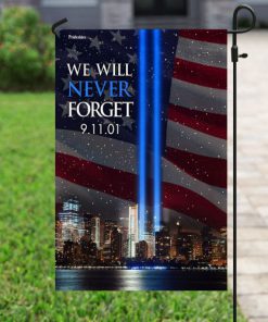 september 11th 2001 we will never forget all over print flag 5