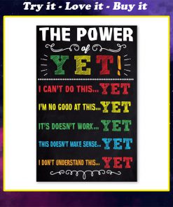 the power of yet i cant do this yet poster