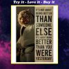 tiger its not about being better than someone else poster