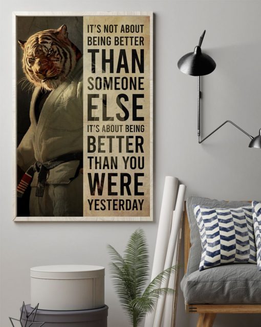 tiger its not about being better than someone else poster 2