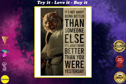 tiger its not about being better than someone else poster