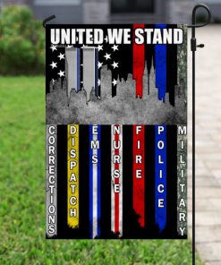 united we stand 9 11 first responder all over printed flag 5