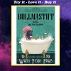 vintage bull mastiff bath soap wash your paws poster