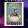 vintage horse bath soap wash your paws poster