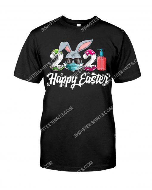 Happy Easter Day 2021 Bunny Wearing Mask Shirt 1(1)