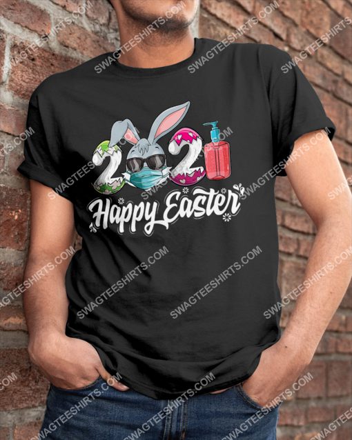 Happy Easter Day 2021 Bunny Wearing Mask Shirt 3(1)