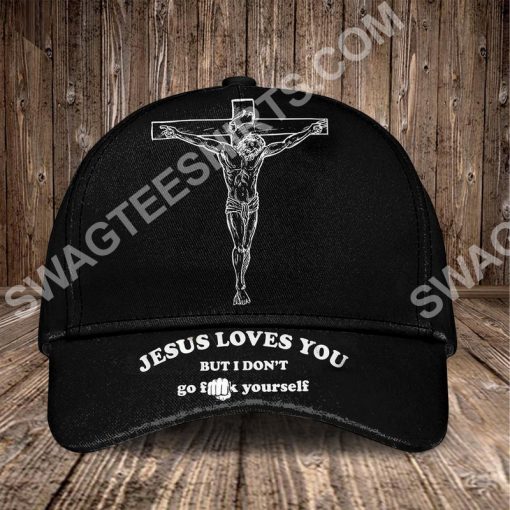Jesus loves you all over printed classic cap 2(1)