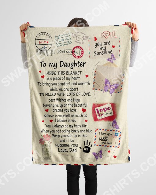 air mail to my daughter i believe in you your dad full printing blanket 4(1)