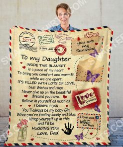 air mail to my daughter ill be hugging you your dad full printing blanket 2(1)