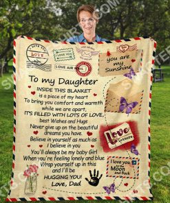 air mail to my daughter ill be hugging you your dad full printing blanket 3(1)