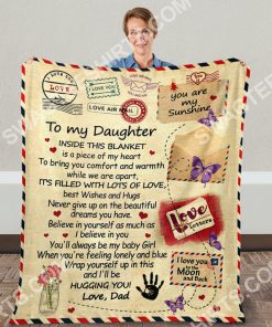 air mail to my daughter ill be hugging you your dad full printing blanket 5(1)