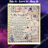 air mail to my daughter you'll always be my baby girl love mom full printing blanket
