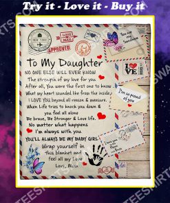 air mail to my daughter you'll always be my baby girl love mom full printing blanket