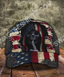 american flag skull crack all over printed cap 2(1)