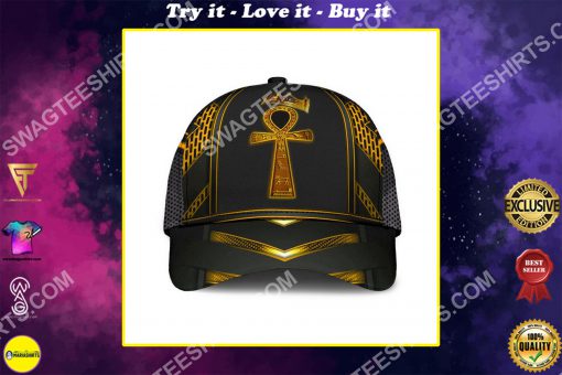 ancient egypt ankh all over printed cap