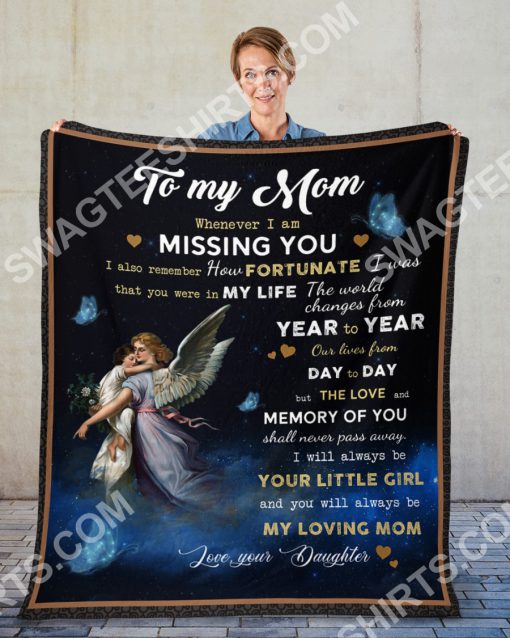 angle to my mom my loving mom your daughter full printing blanket 3(1)